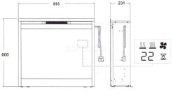 Електрокамін Dimplex Symphony 26 LED (DF2608-INT). Фото 3