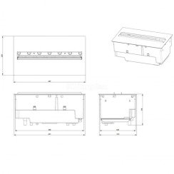 Електрокамін Dimplex Cassette 400 LED (без дров). Фото 5