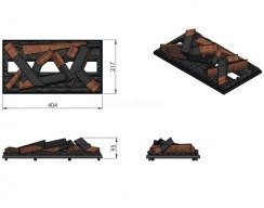 Електрокамін Dimplex Cassette 400 LED LOG (з дровами). Фото 4