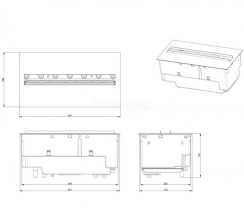 Електрокамін Dimplex Cassette 600 LED LOG (з дровами). Фото 6