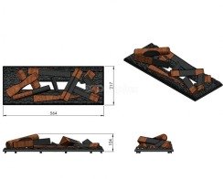 Електрокамін Dimplex Cassette 600 LED LOG (з дровами). Фото 4