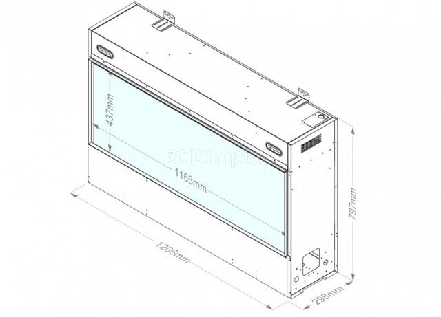 Электрокамин Dimplex Faber E-Slim Linear 1200-450. Фото 7
