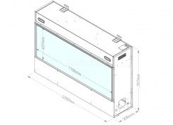 Электрокамин Dimplex Faber E-Slim Linear 1200-450. Фото 7