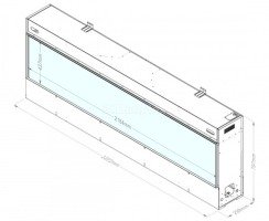 Электрокамин Dimplex Faber E-Slim Linear 2200-450. Фото 8