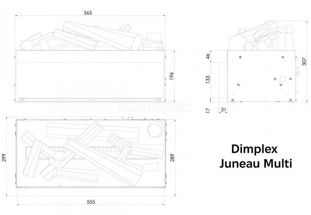 Электрокамин Dimplex Juneau Multi. Фото 7